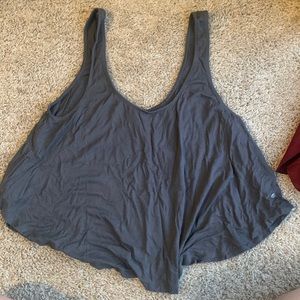 Gray athlesiure tank top